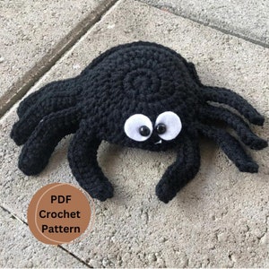 Rosie the Silly Spider No Sew Crochet Amigurumi PDF Pattern, Halloween Amigurumi Pattern, No Sew Amigurumi Pattern