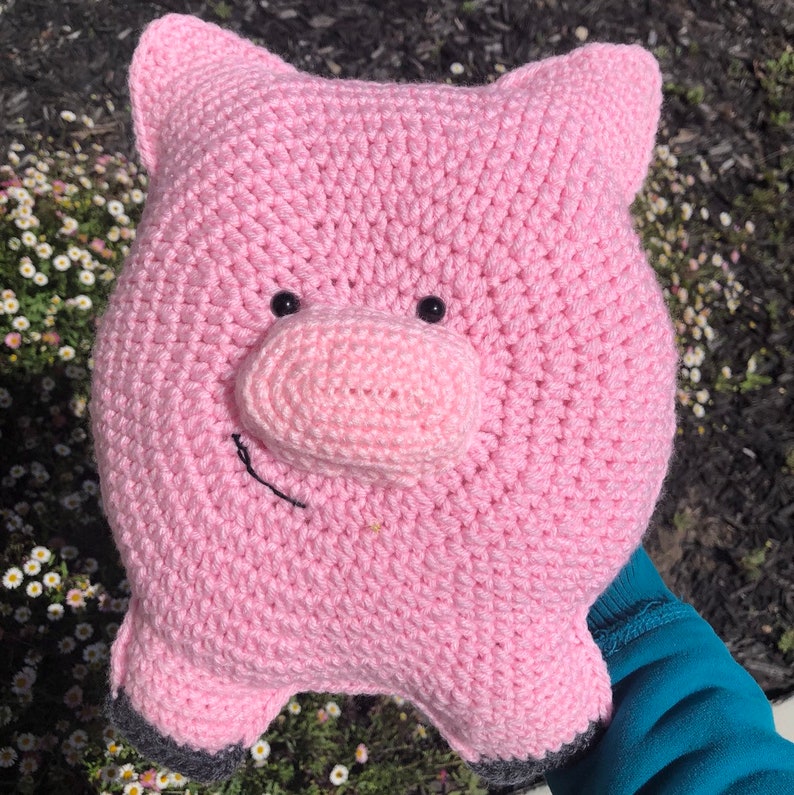 Piggy Stuffed Pillow Pattern PDF Etsy
