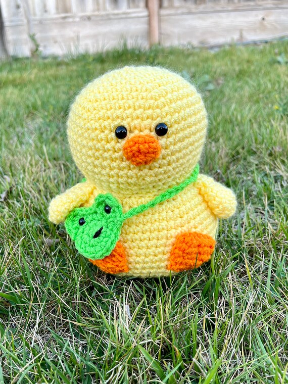 カエルが大好きなアヒルの子のかぎ針編みアミグルミ PDF パターン