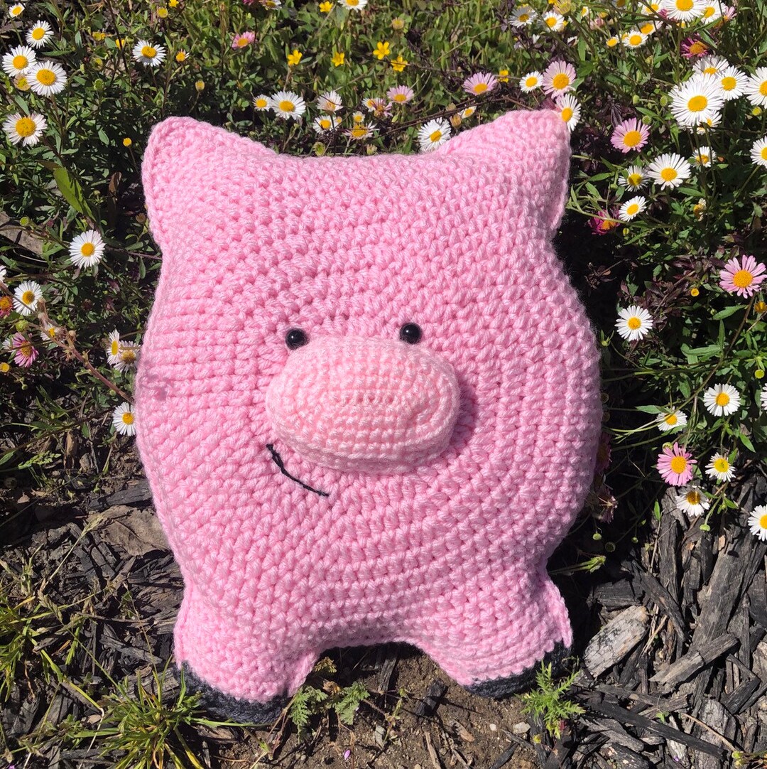 Piggy Stuffed Pillow Pattern PDF Etsy