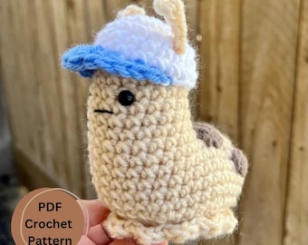 Gino the Slug Crochet Amigurumi PDF Pattern, Amigurumi Slug Crochet Pattern