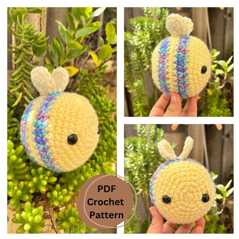 Bumble Bee Crochet Amigurumi PDF Pattern, Amigurumi Bee Crochet Pattern ...