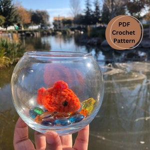 Goldfisch Amigurumi PDF Häkelanleitung, Amigurimi Goldfisch Häkelanleitung PDF Datei