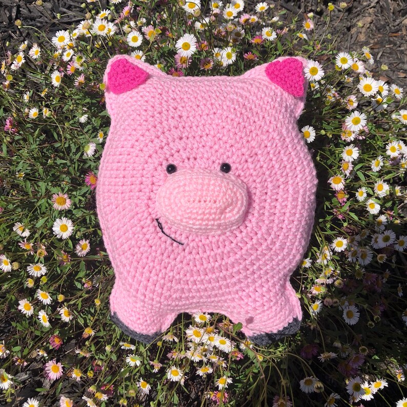 Piggy Stuffed Pillow Pattern PDF Etsy