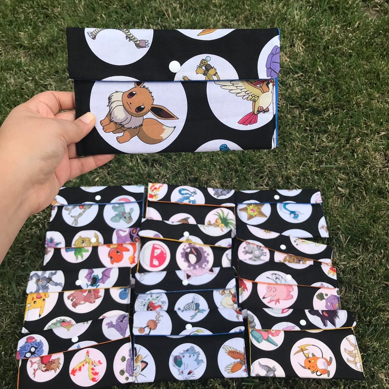 notions pouch crochet project bag Pokemon pencil pouch small craft project bag