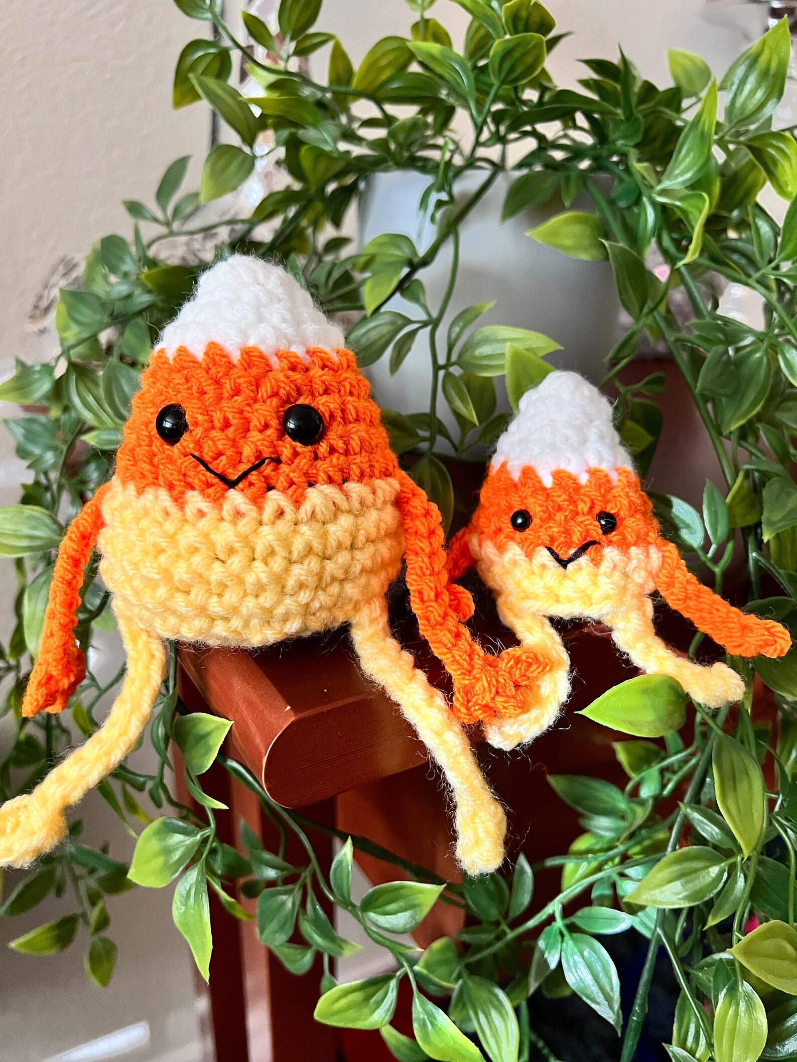 No Sew Leggy Candy Corn Crochet Amigurumi PDF Pattern, 2 Size Candy ...
