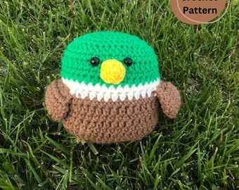 Marshmallow Mallard Duck PDF Crochet Pattern, Duck Amigurumi Pattern, Quick Amigurumi Crochet Pattern, Amigurumi PDF Pattern