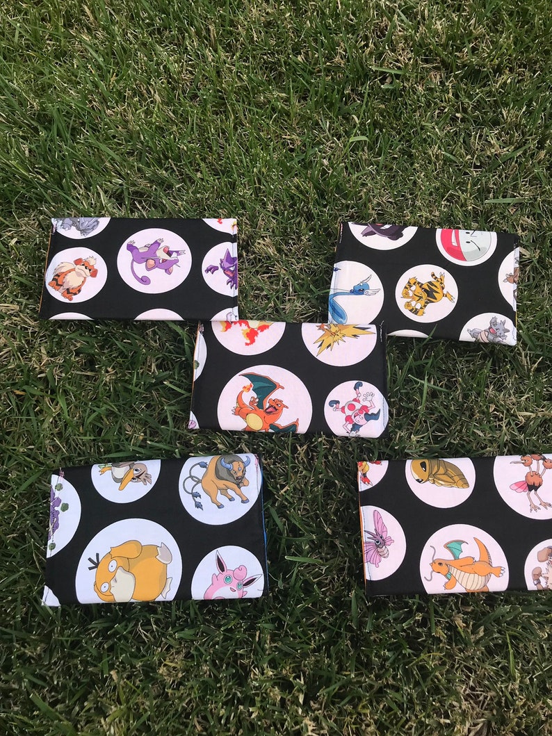 notions pouch crochet project bag Pokemon pencil pouch small craft project bag
