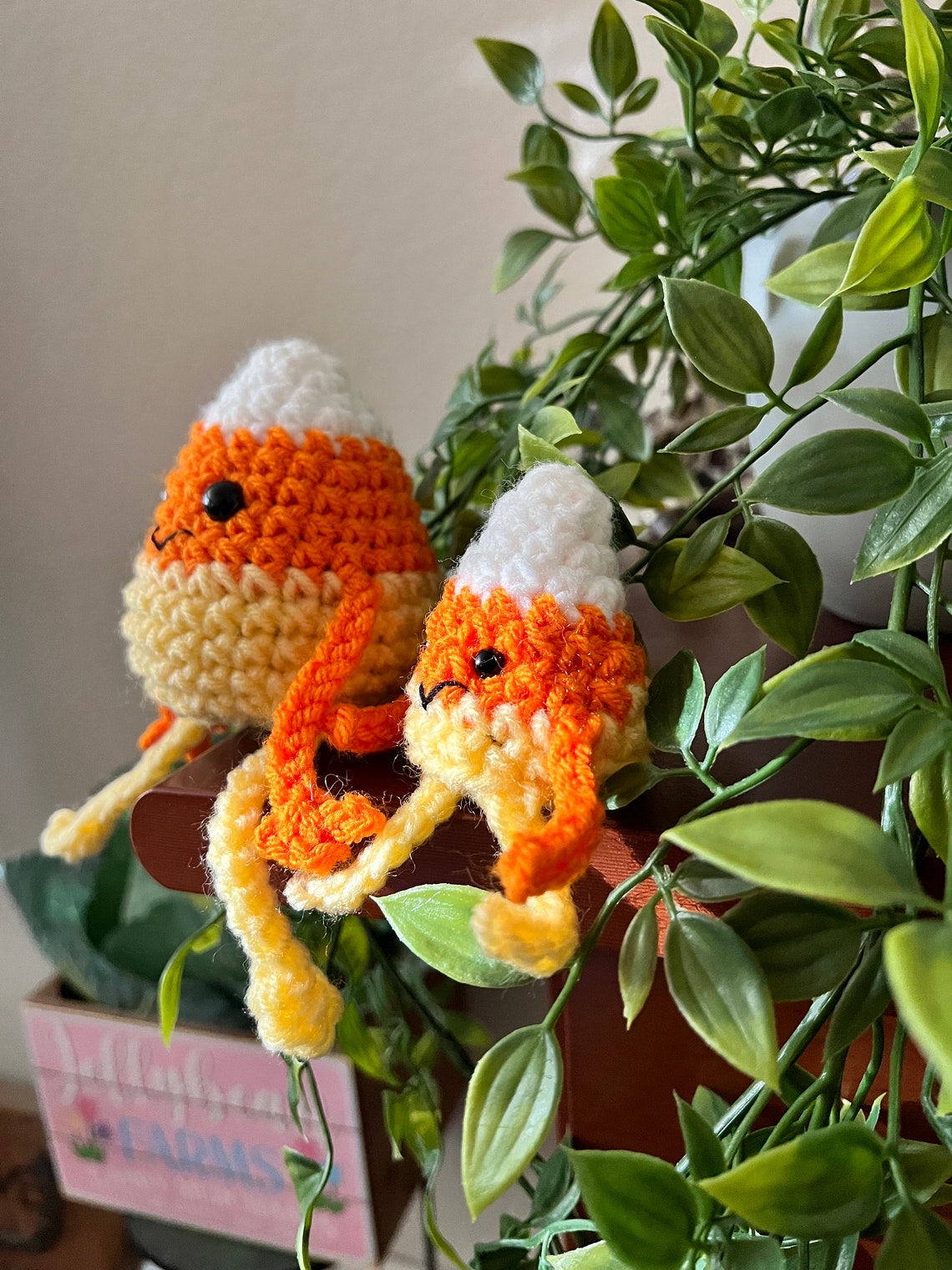 No Sew Leggy Candy Corn Crochet Amigurumi PDF Pattern, 2 Size Candy ...