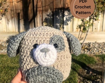 Marshmallow Puppy PDF Crochet Pattern, Puppy Amigurumi Pattern, Quick Amigurumi Crochet Pattern, Amigurumi PDF Pattern