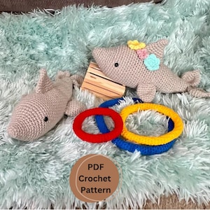 Dolphin Crochet Amigurumi PDF Pattern, Amigurumi Dolphin Crochet Pattern