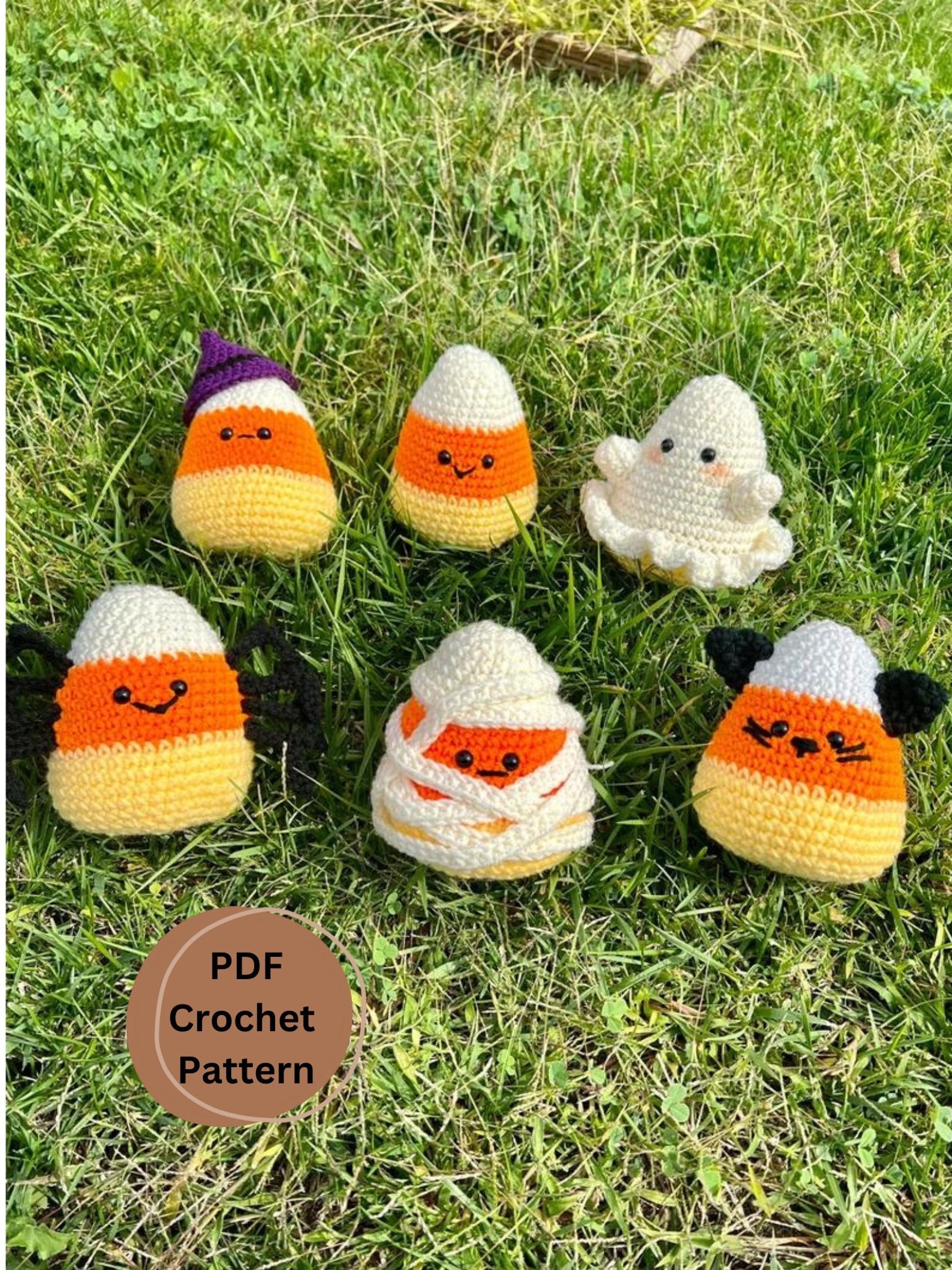 Dress up Candy Corn Crochet PDF Pattern, Crochet Amigurumi Pattern ...