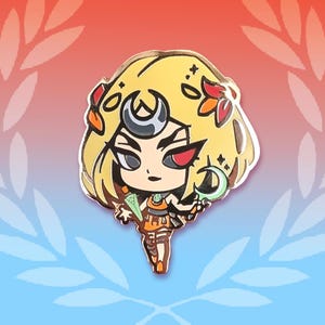 Melinoe | Hades Chibi Video Game Hard Enamel Gold Pin