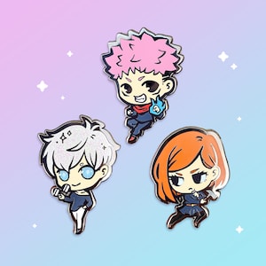 Anime Sorcerer Hard Enamel Pins
