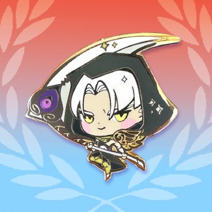 Thanatos | Hades Chibi Video Game Hard Enamel Gold Pin