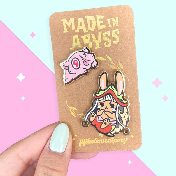 Made In Abyss Enamel Pin Set | Nanachi | Mitty | Anime Pin