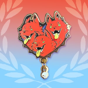 Cerberus | Hades Video Game Hard Enamel Gold Pin