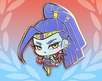 Megaera | Hades Chibi Video Game Hard Enamel Gold Pin