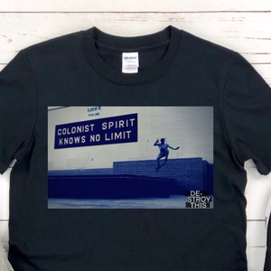 Colonist Spirt Skate Tee, Skater gift, skateboard, urban art, skating shirt, Teen Boy Gift, Skater Girl, Boys Gift, Unique gift