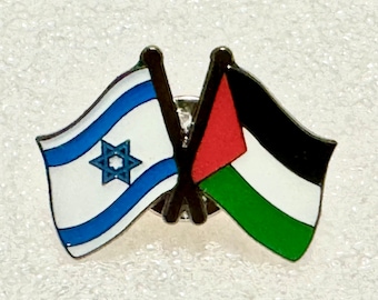 Israel + Palestine “Impossible Dream" #WeWantToLive #FiftyYearDream Combination Pin