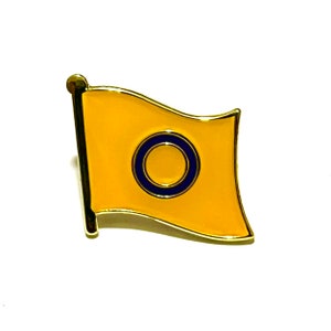 The INTERSEX (LGBTQ) Pride Flag Silver-Back Pin Badge for Lapels, Shirts, Backpacks, Hats, etc...