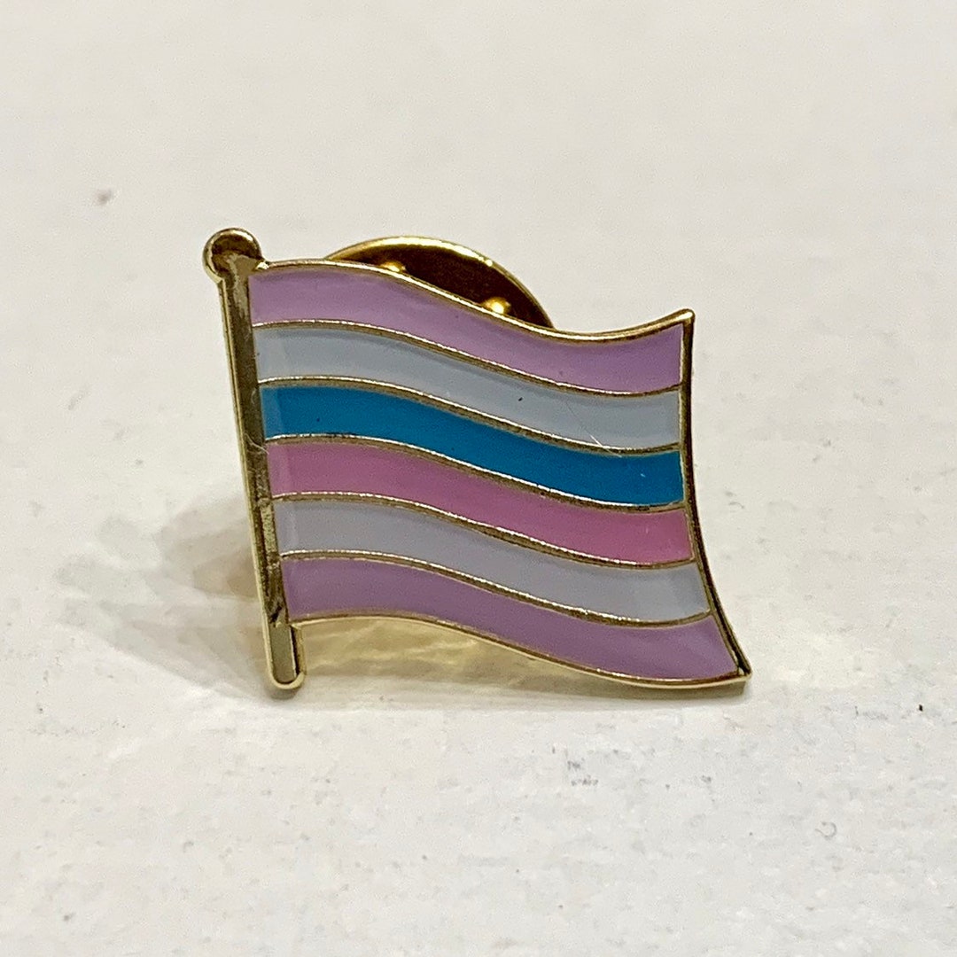 INTERSEX/BIGENDER (LGBTQ) Pride Flag Silver-back Pin Badge for Lapels ...