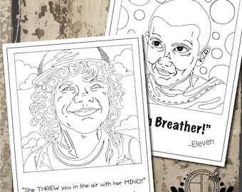 stranger coloring etsy