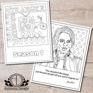 Stranger Things Pack 1 - Säsong 1 - stranger things målarbilder