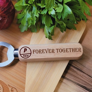 Personalized Bartender Bottle Openers, Customized Beer Bottle Openers, Cider, Soft Drinks -Wood Handle Handheld