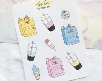 aesthetic stickers etsy