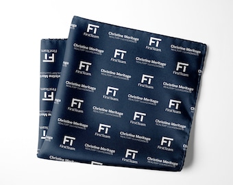 Custom Printed Pocket Square: Personalized Microfiber, USA Made