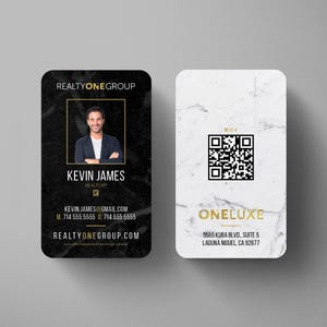 Realty ONE Group Business Card Design! Made in Canva! Ready to download! 60 Different Designs Available on Our Website, www.agentmotif.com!