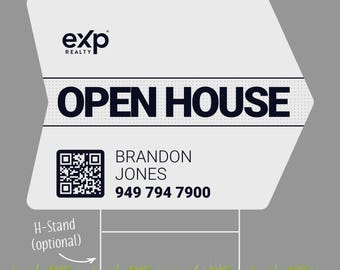 EXP Realty Open House Yard Sign: Custom Design & Print
