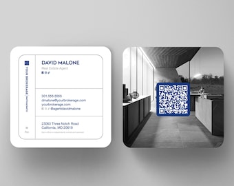 Coldwell Banker Business Cards: Modern Rounded Corner Design