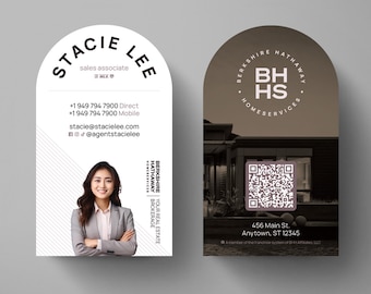 Berkshire Hathaway Business Cards: Modern Half Circle Design