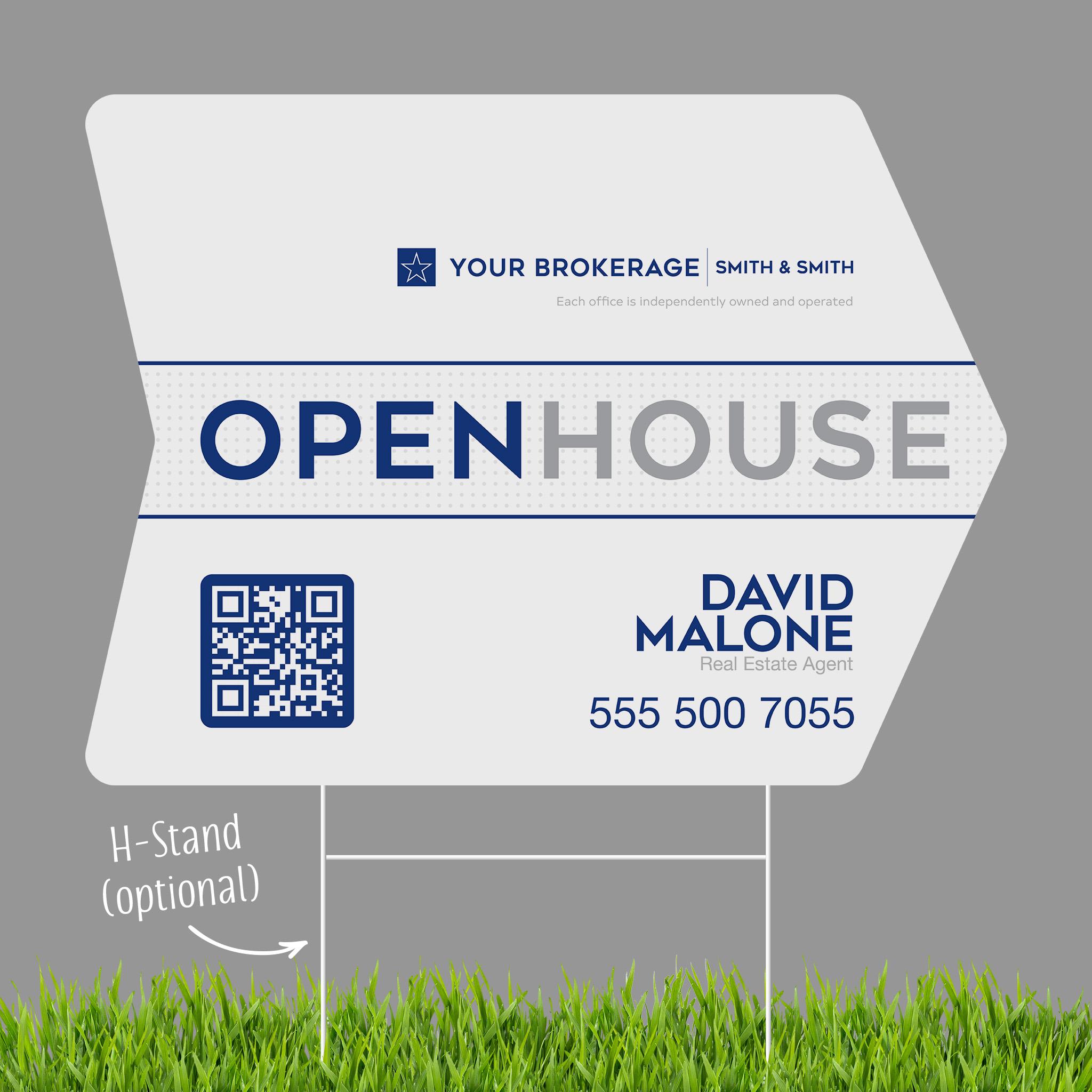 Coldwell Banker Open House Yard Sign: Customizable Design, Double-Sided