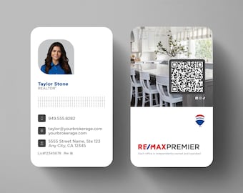 Probably the Best RE/MAX Business Cards Ever! New Modern Vertical Designs!