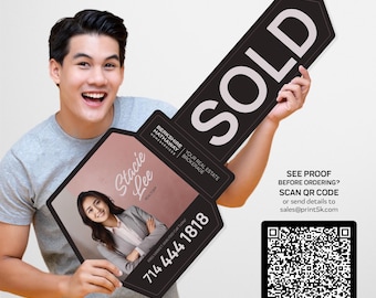 Berkshire Hathaway Social Media Key Prop: Double-Sided Coroplast Sign