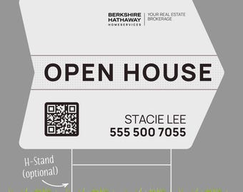 Berkshire Hathaway Open House Yard Sign: Custom Design & Print