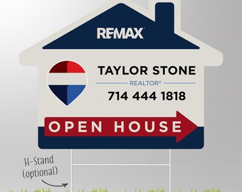 RE/MAX Open House Yard Sign: Custom Design & Print