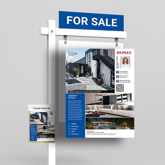 RE/MAX Listing Flyer Design Made in Canva Ready to Download - Etsy