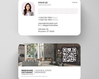 Berkshire Hathaway Business Cards: Modern Real Estate Designs