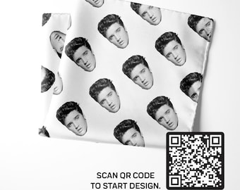 Custom Printed Pocket Square! Any Design! Any Color! USA Made!