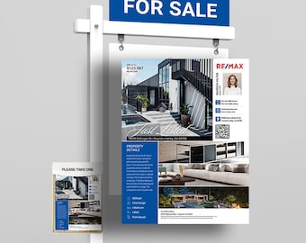 RE/MAX Listing Flyer Template: Canva Design (Digital Download)