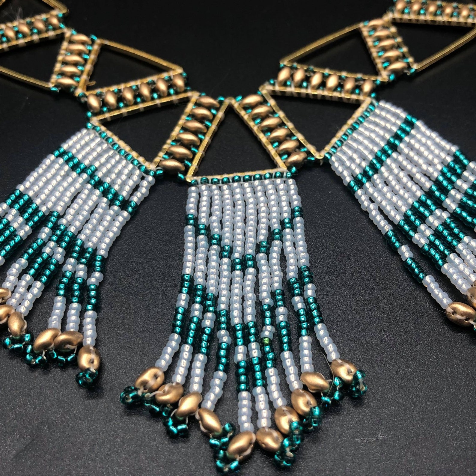 Aztec By Design Seed Handmade Bead Necklace Etsy