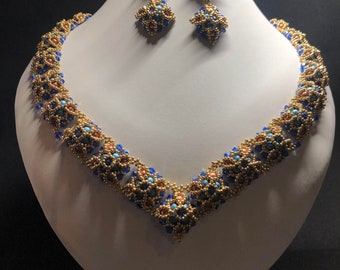 Charlotte Handmade Seed Bead and Crystal set
