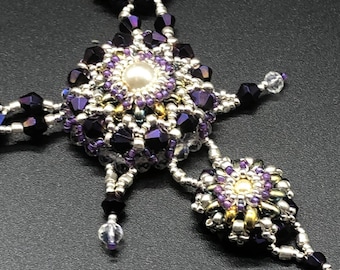 Handmade Crystal Necklace, Bridgerton