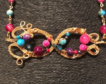 Masquerade Necklace Handmade