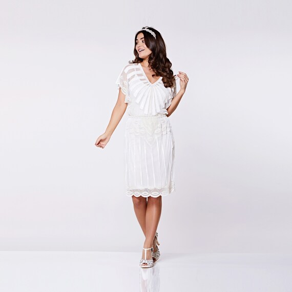off white bridal shower dress