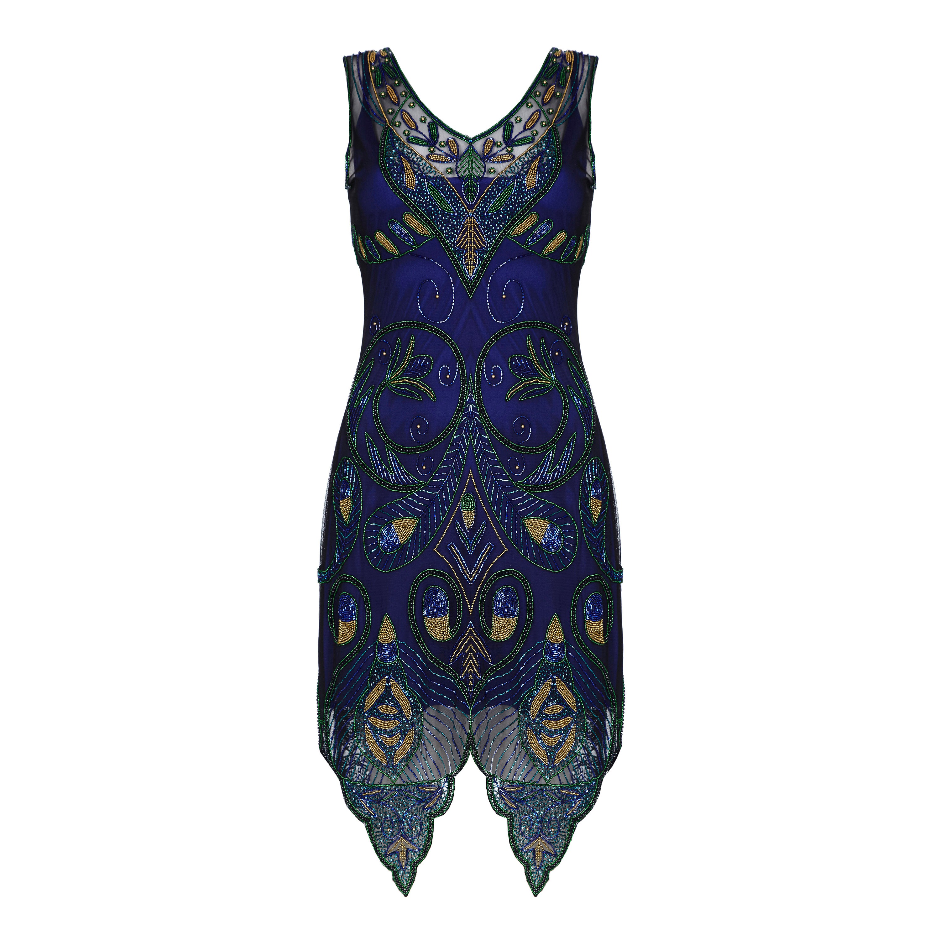 Emma Navy Blue Flapper Dress Slip Included 1920s inspired | Etsy